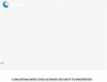 Tablet Screenshot of concertina-wire.org